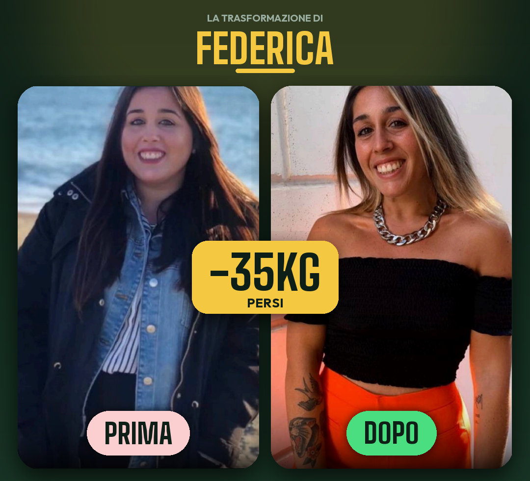 Federica — prima e dopo